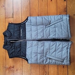 Columbia Black & Gray Omni Heat Vest Size Large